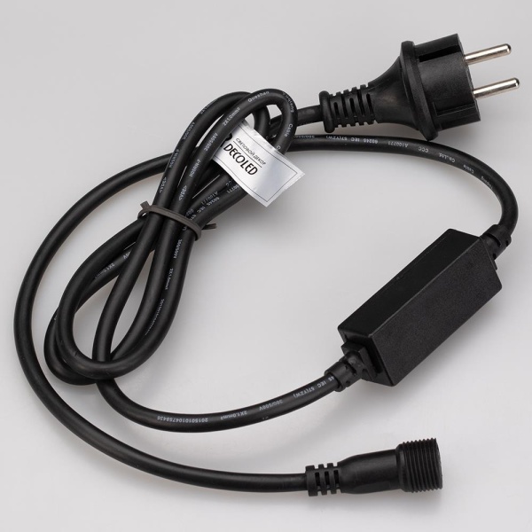 Шнур питания ARD-CLASSIC-BALL-STD-1.5M Black (230V, 1.6A) (Ardecoled, Закрытый)