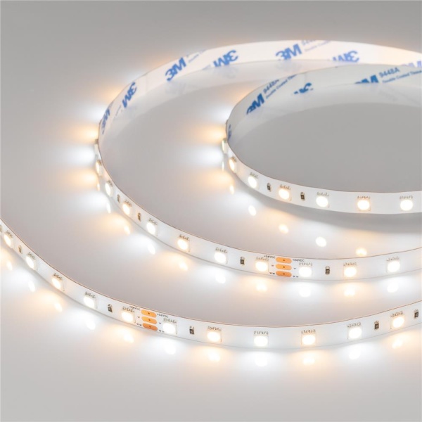Светодиодная лента RT-B60-10mm 24V White-MIX (14.4 W/m, IP20, 5060, 5m) (Arlight, Изменяемая ЦТ)