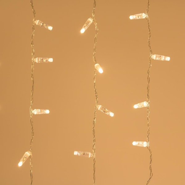 Светодиодная гирлянда ARD-CURTAIN-CLASSIC-2000x9000-CLEAR-2200LED Warm (230V, 120W) (Ardecoled, IP65)