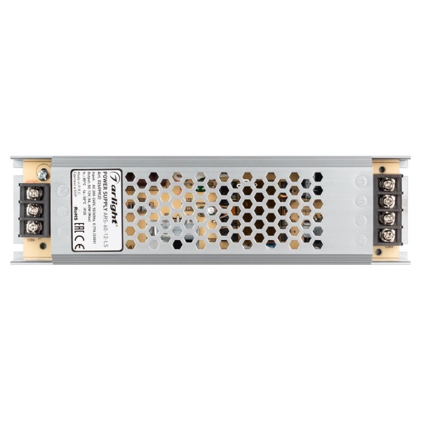 Блок питания ARS-60-12-LS (12V, 5A, 60W) (Arlight, IP20 Сетка, 2 года)