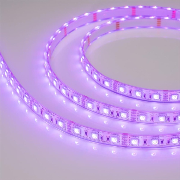 Светодиодная лента герметичная RTW-PU-B60-12.5mm 12V RGB (14.4 W/m, IP68, 5060, 5m) (Arlight, -)