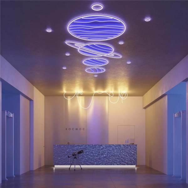 Светодиодная лента герметичная DMX MOONLIGHT-TOP-B84-13x12mm 24V RGB-PX7 (18 W/m, IP67, 5m, wire x2) (Arlight, Силикон)