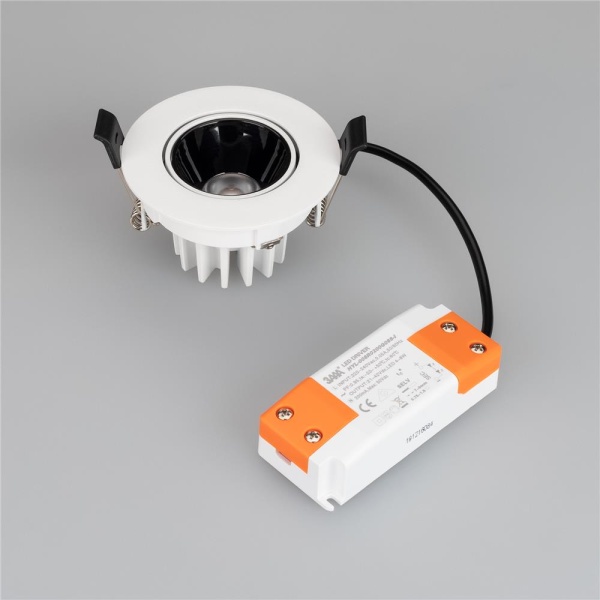 Светильник MS-FORECAST-BUILT-TURN-R82-8W Day4000 (WH-WH, 32 deg, 230V) (Arlight, IP20 Металл, 5 лет)