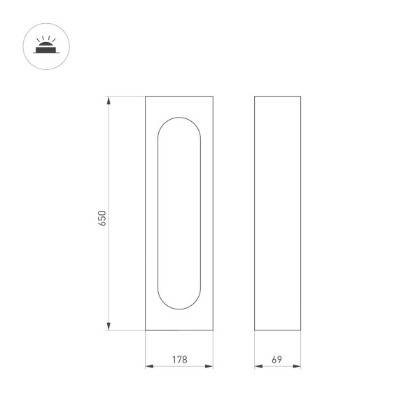 Светильник LGD-MUSE-BOLL-H650-12W Warm3000 (DG, 296 deg, 230V) (Arlight, IP65 Металл, 3 года)