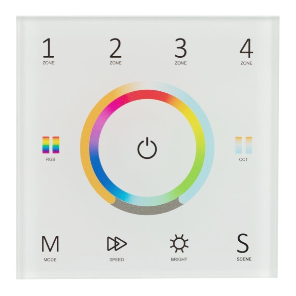 Панель Sens SMART-P67-MULTI White (230V, 4 зоны, 2.4G) (Arlight, IP20 Пластик, 5 лет)