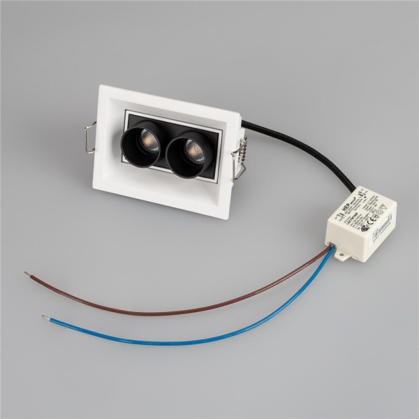 Светильник MS-ORIENT-BUILT-TURN-TC-S67x90-5W Warm3000 (WH-BK, 30 deg, 230V) (Arlight, IP20 Металл, 5 лет)