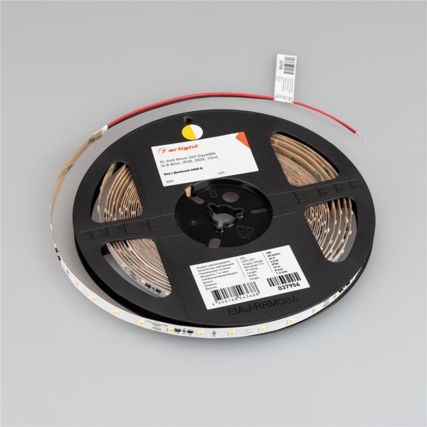 Светодиодная лента IC-A60-8mm 24V Day4000 (4.8 W/m, IP20, 2835, 10m) (Arlight, стабилизированная)