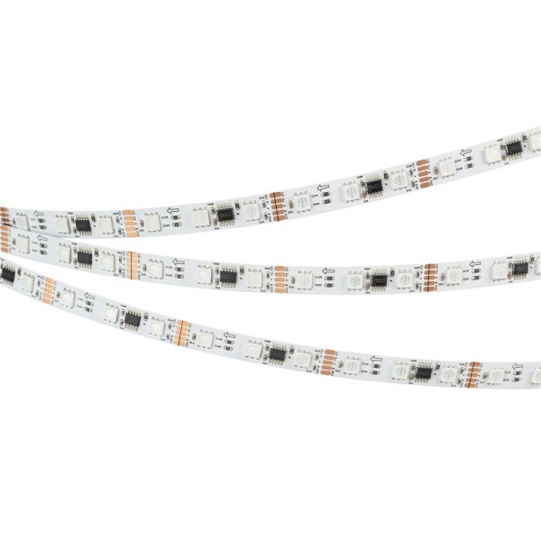 Светодиодная лента DMX-B60-10mm 12V RGB-PX3 (14 W/m, IP20, 5060, 5m) (Arlight, -)