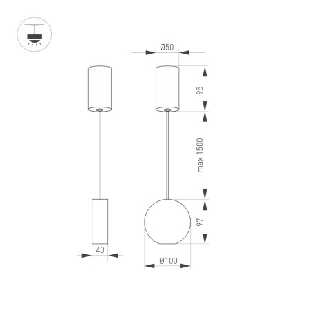 Светильник SP-ELEMENTA-ROLL-R100-9W Day4000 (BK, 39 deg, 230V) (Arlight, IP40 Металл, 3 года)