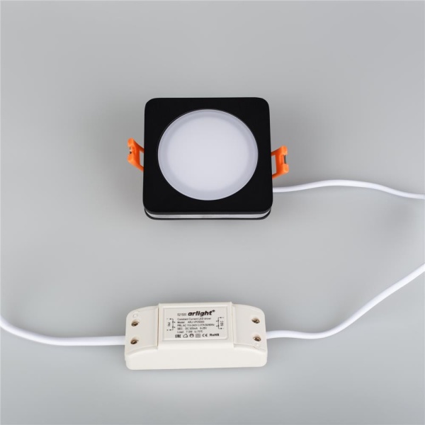 Светодиодная панель LTD-80x80SOL-BK-5W Day White (Arlight, IP44 Пластик, 3 года)
