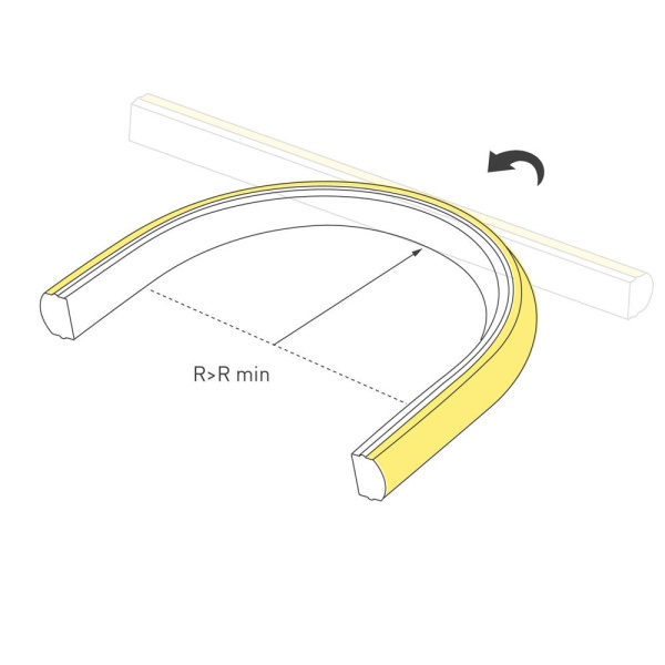Светодиодная лента герметичная MOONLIGHT-TOP-X320-11x7mm 24V Warm2300 (10 W/m, IP65, CSP, 5m, wire x2) (Arlight, Силикон)
