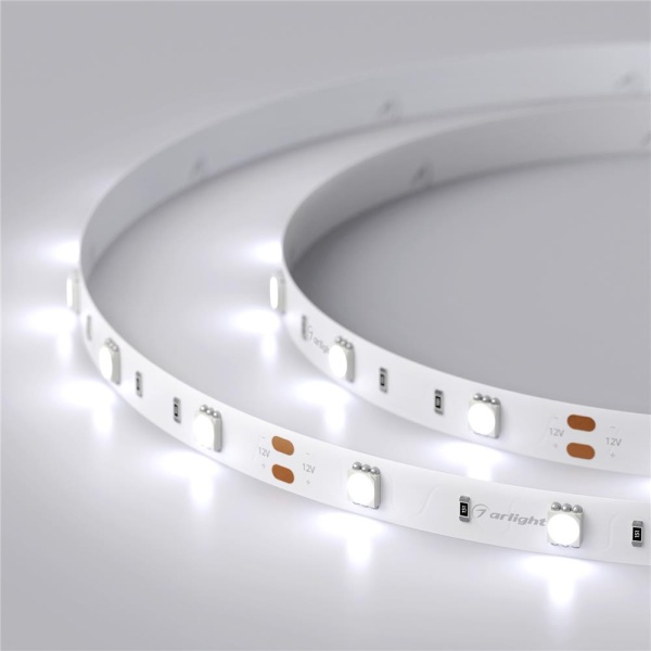 Светодиодная лента RT 2-5000 12V Cool 8K (5060, 150 LED, LUX) (Arlight, 7.2 Вт/м, IP20)