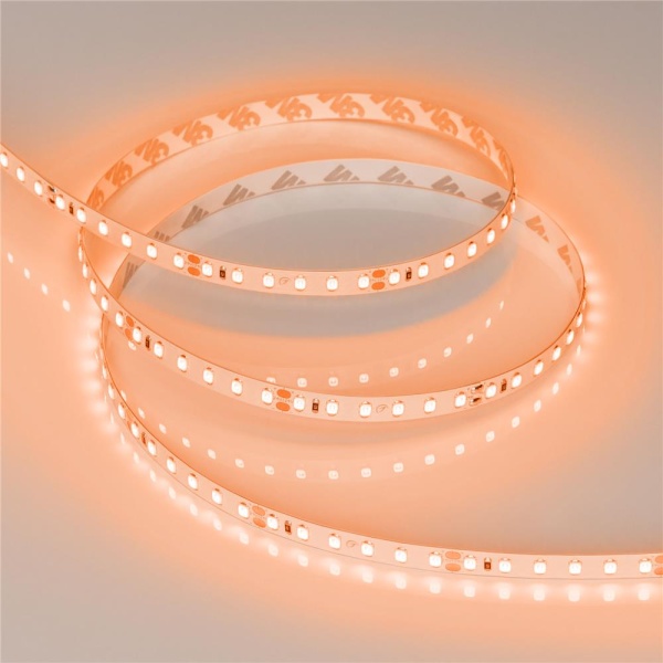 Светодиодная лента RT-A120-8mm 24V Orange (9.6 W/m, IP20, 2835, 5m) (Arlight, -)