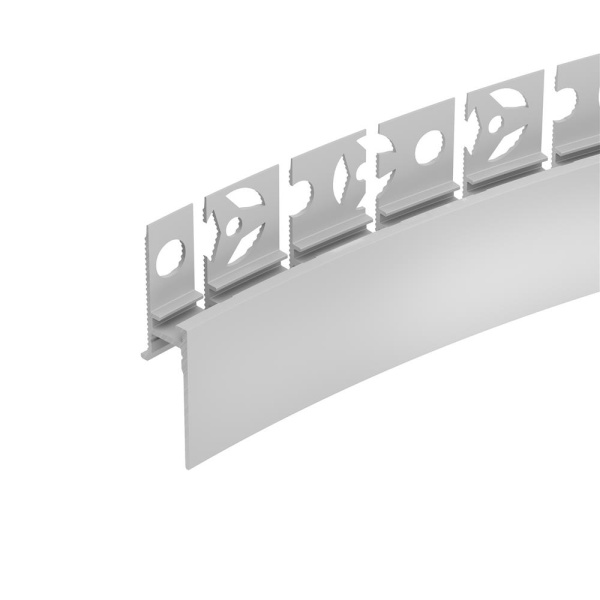 Профиль PLINTUS-FANTOM-BENT-H20-SIDE-2000 WHITE (Arlight, Алюминий)