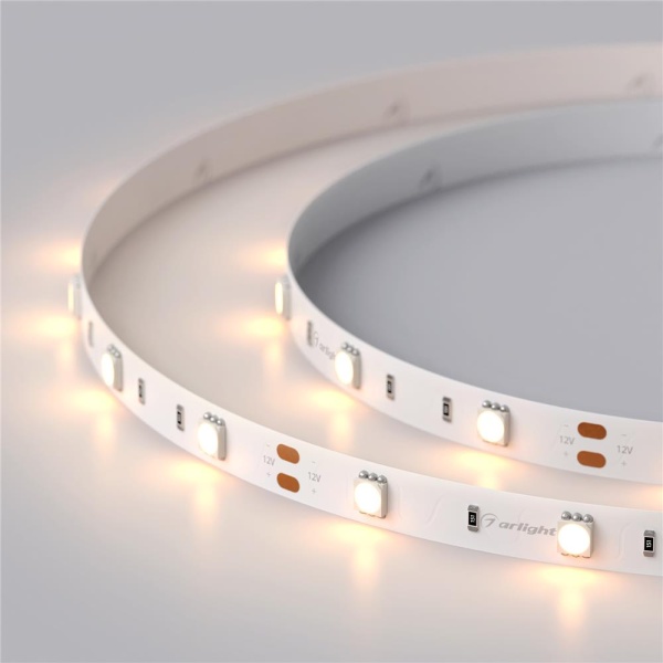 Светодиодная лента RT-B30-10mm 12V Warm2400 (7.2 W/m, IP20, 5060, 5m) (Arlight, Открытый)