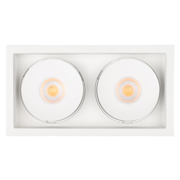 Светильник CL-SIMPLE-S148x80-2x9W Day4000 (WH, 45 deg) (Arlight, IP20 Металл, 3 года)