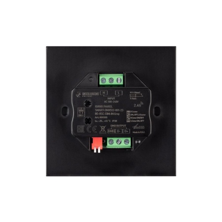 INTELLIGENT ARLIGHT Кнопочная панель SMART-DMX512-801-22-8G-8SC-DIM-IN Grey (230V, 2.4G) (IARL, IP20 Пластик, 5 лет)