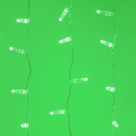 Светодиодная гирлянда ARD-CURTAIN-CLASSIC-2000x3000-CLEAR-760LED Green (230V, 60W) (Ardecoled, IP65)