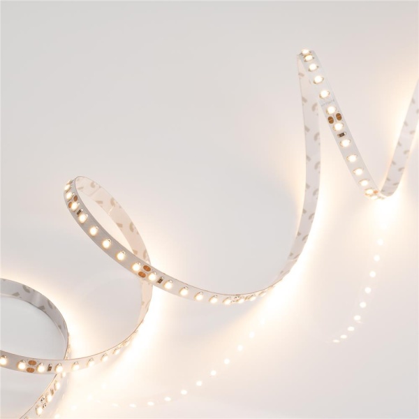 Светодиодная лента RT 2-5000 24V Warm2400 2x (3528, 600 LED, LUX) (Arlight, 9.6 Вт/м, IP20)