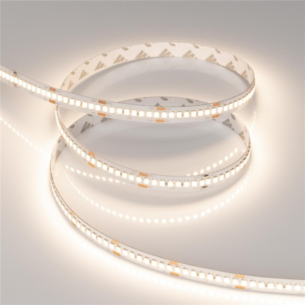 Светодиодная лента RT-A240-10mm 24V Warm3500 (22 W/m, IP20, 2835, 5m) (Arlight, высок.эфф.150 лм/Вт)