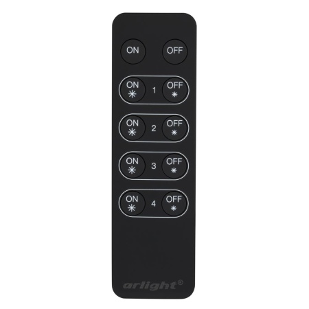 Пульт SR-2833K4 Black (диммер 4 зоны) (Arlight, IP20 Пластик, 3 года)
