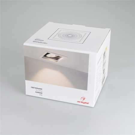 Светильник CL-KARDAN-S152x152-25W Warm3000 (WH-BK, 30 deg) (Arlight, IP20 Металл, 3 года)