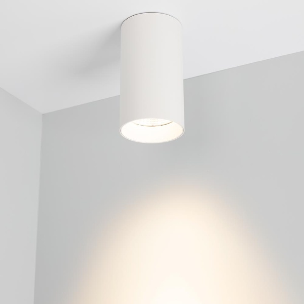 Светильник накладной SP-POLO-R85-1-15W Warm White 40deg (White, White Ring) (Arlight, IP20 Металл, 3 года)