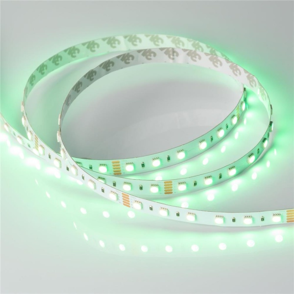 Светодиодная лента RT-B60-12mm 24V RGBW-Warm-4-in-1 (19.2 W/m, IP20, 5060, 5m) (Arlight, Открытый)