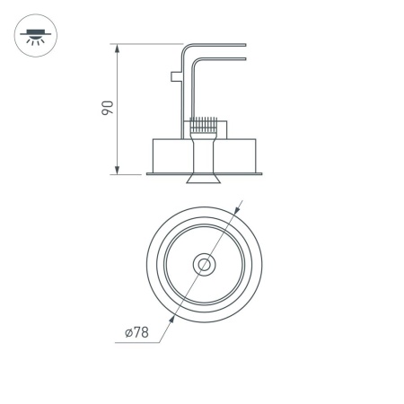Светильник CL-SIMPLE-R78-9W Day4000 (WH, 45 deg) (Arlight, IP20 Металл, 3 года)