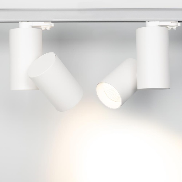 Светильник SP-POLO-TRACK-TURN-R85-15W Warm3000 (WH-WH, 40 deg) (Arlight, IP20 Металл, 3 года)