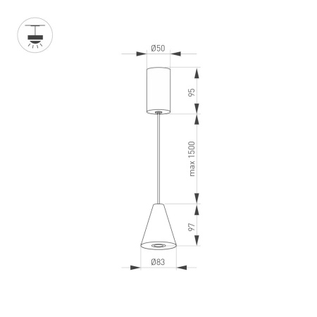 Светильник SP-ELEMENTA-CONE-R83-9W Day4000 (BK, 39 deg, 230V) (Arlight, IP40 Металл, 3 года)