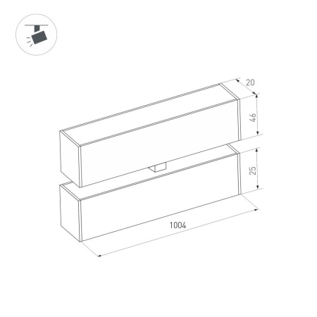 Светильник MAG-FLAT-FOLD-25-S1004-30W Warm3000 (BK, 100 deg, 24V) (Arlight, IP20 Металл, 3 года)