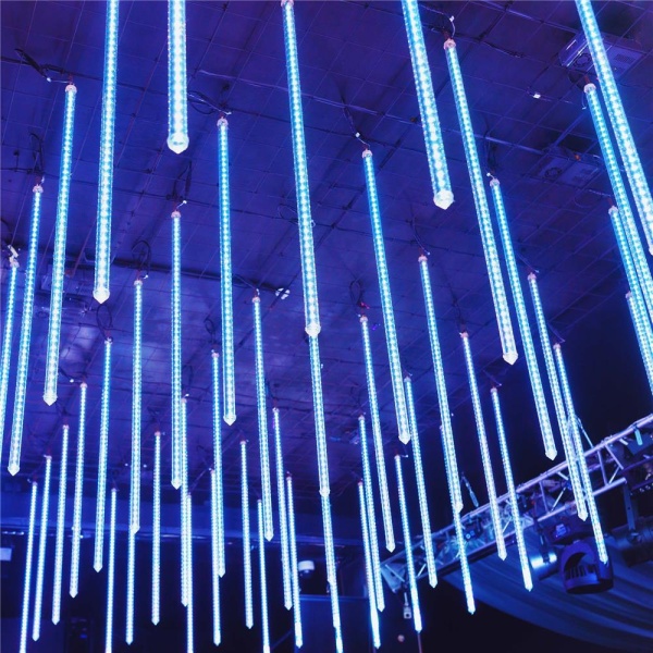 Светодиодная гирлянда ARD-ICEFALL-CLASSIC-D12-1000-5PCS-CLEAR-120LED-LIVE BLUE (230V, 11W) (Ardecoled, IP65)