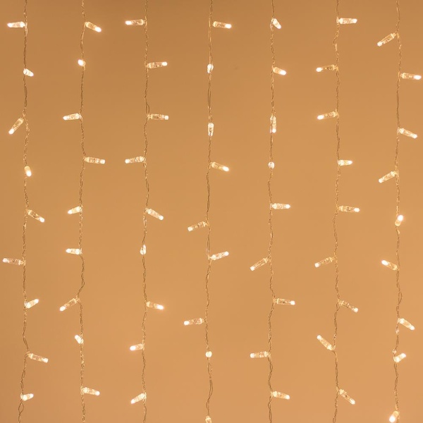 Светодиодная гирлянда ARD-CURTAIN-CLASSIC-2000x9000-CLEAR-2200LED Warm (230V, 120W) (Ardecoled, IP65)