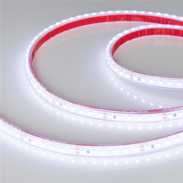 Светодиодная лента RTW 2-5000PGS 24V Cool 2x (3528, 600 LED, LUX) (Arlight, 9.6 Вт/м, IP67)