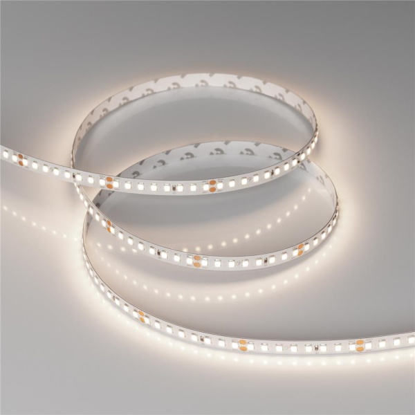 Светодиодная лента RT-A160-8mm 24V Day4000 (12 W/m, IP20, 2835, 50m) (Arlight, высок.эфф.150 лм/Вт)