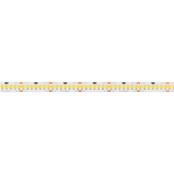 Светодиодная лента RT-A252-10mm 24V Warm2700 (11 W/m, IP20, 2835, 5m) (Arlight, Открытый)