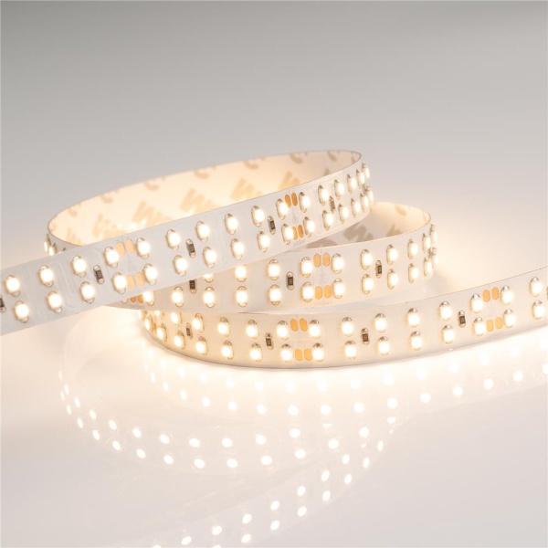 Светодиодная лента RT 2-5000 24V Warm2700 2x2 (3528, 1200 LED, LUX) (Arlight, 19.2 Вт/м, IP20)