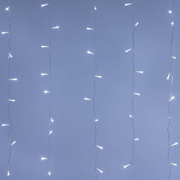 Светодиодная гирлянда ARD-CURTAIN-HOME-1500x1500-CLEAR-144LED White (230V, 6W) (Ardecoled, IP20)