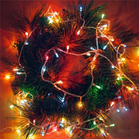 Светодиодная гирлянда ARD-CURTAIN-HOME-1500x1500-CLEAR-144LED RGB (230V, 9W) (Ardecoled, IP20)
