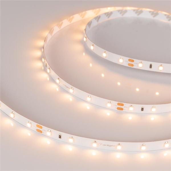 Светодиодная лента RT 2-5000 24V Warm2700 (3528, 300 LED, CRI98) (Arlight, 4.8 Вт/м, IP20)