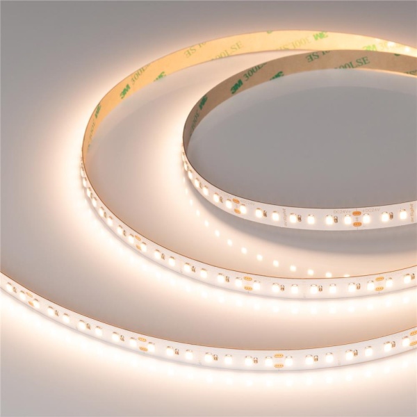 Светодиодная лента RT-A140-10mm 24V Warm3000 SUN (20 W/m, IP20, 2835, 5m) (Arlight, -)