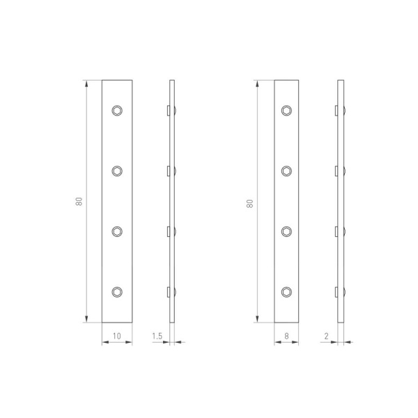 Комплект коннекторов MAG-CON-2540-UP-SIDE (BK) (Arlight, Металл)