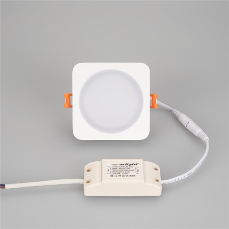 Светодиодная панель LTD-96x96SOL-10W Warm White 3000K (Arlight, IP44 Пластик, 3 года)