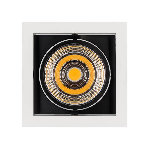 Светильник CL-KARDAN-S152x152-25W Warm3000 (WH-BK, 30 deg) (Arlight, IP20 Металл, 3 года)