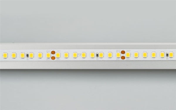 Светодиодная лента RT 2-5000 24V Day5000 2x (2835, 160 LED/m, LUX) (Arlight, 12 Вт/м, IP20)