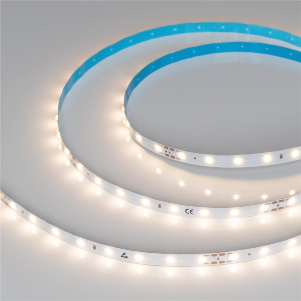 Светодиодная лента COB-X64-8mm 24V Warm3000 (4.8 W/m, IP20, DOT, 5m) (Arlight, Открытый)