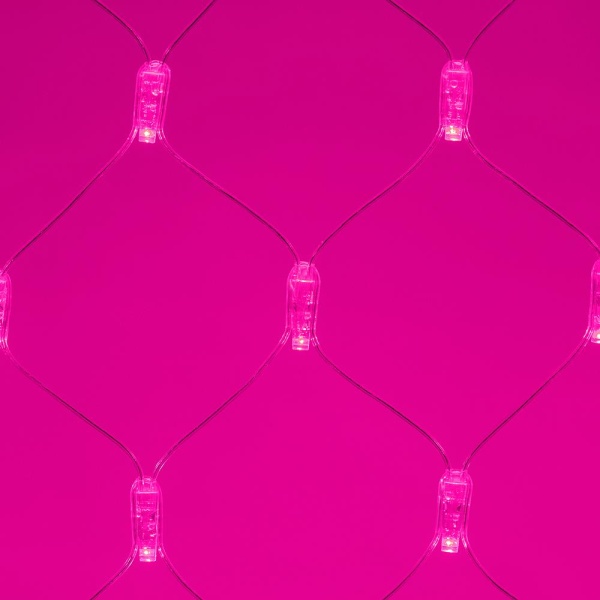 Светодиодная гирлянда ARD-NETLIGHT-CLASSIC-2000x1500-CLEAR-288LED Pink (230V, 18W) (Ardecoled, IP65)