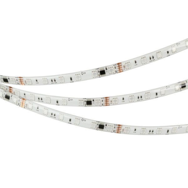 Светодиодная лента герметичная DMX-SE-B60-10mm 24V RGB-PX6 (14 W/m, IP65, 5060, 5m) (Arlight, -)