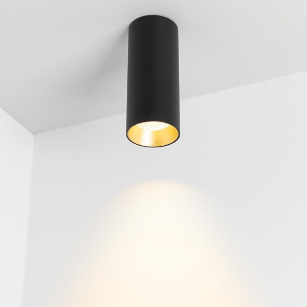 Светильник SP-POLO-SURFACE-R65-8W Day4000 (BK-GD, 40 deg) (Arlight, IP20 Металл, 3 года)